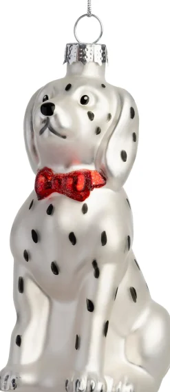 Intratuin kerst ornament Nonja hond wit 6,3 x 4,6 x 10,9 cm