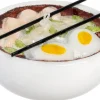 Intratuin kerst ornament noodlekom wit / goud 8,1 x 9,1 x 14,8 cm