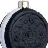 Intratuin kerst ornament oreo koekje zwart / wit 6 x 2,3 x 6,5 cm