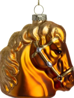 Intratuin kerst ornament paard bruin 8 x 3,8 x 8,7 cm