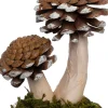 Intratuin kerst ornament paddenstoel bruin 10,5 x 8 x 10 cm