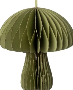 Intratuin kerst ornament paddenstoel groen D 9 H 10 cm