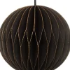 Intratuin kerst ornament papier zwart D 9 H 9 cm