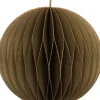 Intratuin kerst ornament papier groen / goud D 9 H 9 cm