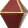 Intratuin kerst ornament papier rood D 7 H 3,5 cm