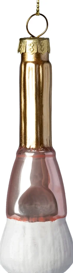 Intratuin kerst ornament Paris kwast roze 3,5 x 2,2 x 10 cm