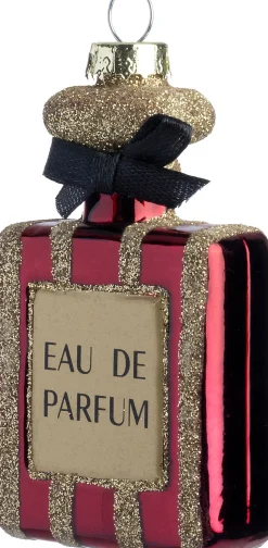 Intratuin kerst ornament parfum rood / goud 5,2 x 2,4 x 9,3 cm