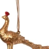 Intratuin kerst ornament pauw goud 12 x 3,5 x 8 cm
