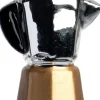 Intratuin kerst ornament percolator goud 6,8 x 4,9 x 10,7 cm