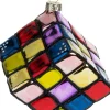 Intratuin kerst ornament rubiks kubus 5,5 x 5,5 x 5,5 cm
