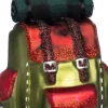 Intratuin kerst ornament rugzak rood 9,5 x 7,2 x 10,5 cm