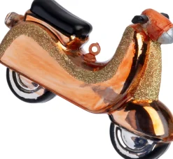 Intratuin kerst ornament scooter goud 10,4 x 4 x 7,1 cm