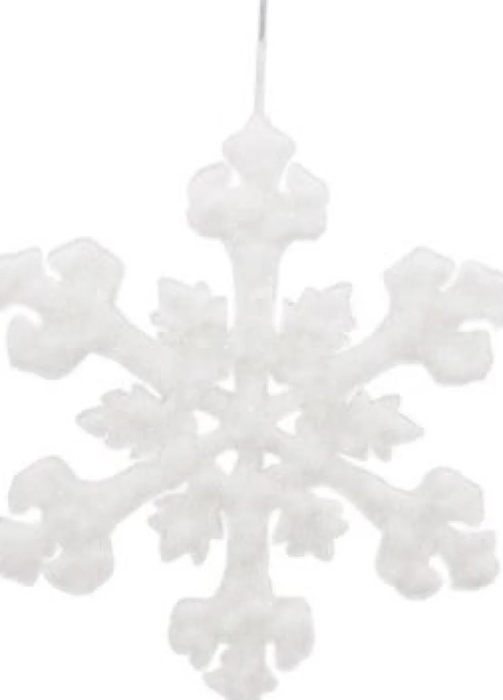 Intratuin kerst ornament Sia sneeuwvlok wit 23 x 23 x 1,5 cm
