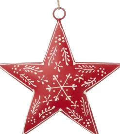 Intratuin kerst ornament Skarma rood 13 x 13 x 1 cm