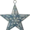 Intratuin kerst ornament Skarma blauw 13 x 13 x 1 cm