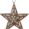 Intratuin kerst ornament Skarma bruin 13 x 13 x 1 cm