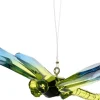 Intratuin kerst ornament Skina libelle groen / blauw 11,5 x 15 x 4,7 cm