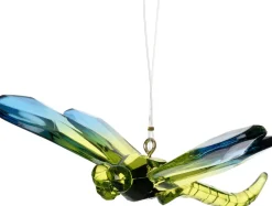 Intratuin kerst ornament Skina libelle groen / blauw 11,5 x 15 x 4,7 cm