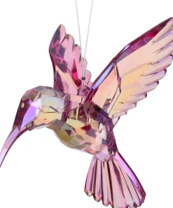 Intratuin kerst ornament Skina kolibrie roze 9,8 x 9,9 x 5 cm