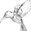 Intratuin kerst ornament Skina kolibrie transparant 5,9 x 6 x 5 cm