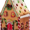 Intratuin kerst ornament snoephuis goud 6 x 6,1 x 13,6 cm