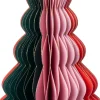 Intratuin kerst ornament Steven kerstboom groen / roze 10 x 9 x 10 cm