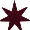 Intratuin kerst ornament ster paars D 14 H 3,3 cm