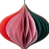 Intratuin kerst ornament Steven ui groen / roze 9 x 10 x 9 cm