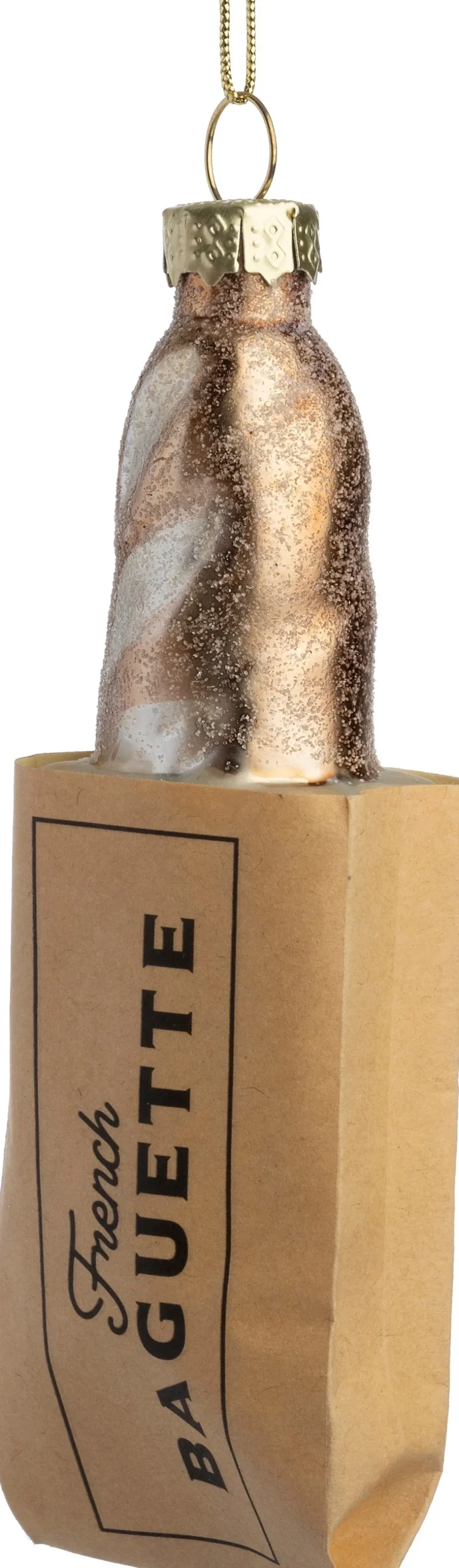 Intratuin kerst ornament stokbrood beige 3,5 x 2,6 x 11,8 cm