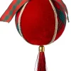 Intratuin kerst ornament strik Timan rood D 8 H 17 cm