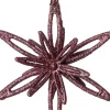 Intratuin kerst ornament Suza ster bordeaux 10 x 3 x 10 cm