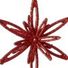 Intratuin kerst ornament Suza ster rood 10 x 3 x 10 cm