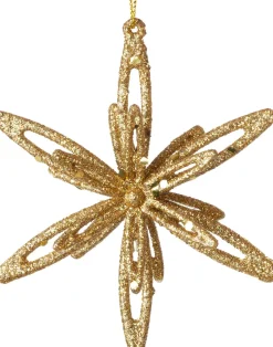 Intratuin kerst ornament Suza ster goud 10 x 3 x 10 cm