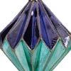 Intratuin kerst ornament Tarbert paars / groen D 9 H 10 cm