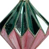 Intratuin kerst ornament Tarbert roze / groen D 9 H 10 cm
