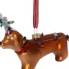 Intratuin kerst ornament teckel bruin 12 x 4 x 10 cm