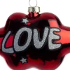 Intratuin kerst ornament tekstballon love rood 10,6 x 4,3 x 7,1 cm