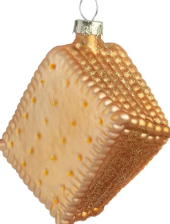 Intratuin kerst ornament theebiscuits bruin 5,5 x 3,9 x 6,1 cm