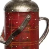 Intratuin kerst ornament thermosfles rood 6,5 x 4,7 x 11,1 cm