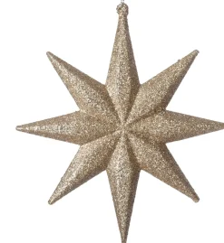 Intratuin kerst ornament Tibbe ster beige 15 x 1,5 x 17 cm