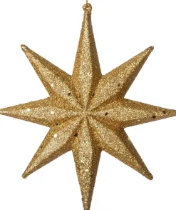 Intratuin kerst ornament Tibbe ster goud 15 x 1,5 x 17 cm