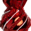 Intratuin kerst ornament toffee rood 4 x 4 x 8 cm