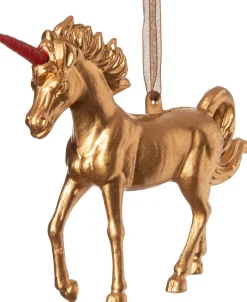 Intratuin kerst ornament unicorn goud 15 x 3 x 11 cm