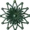 Intratuin kerst ornament Vin bloem groen 11,5 x 3,5 x 11,5 cm