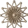 Intratuin kerst ornament Vin bloem beige 11,5 x 3,5 x 11,5 cm