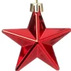 Intratuin kerst ornament Vion ster rood D 7 H 2 cm 12 stuks