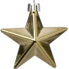 Intratuin kerst ornament Vion ster lichtgroen D 7 H 2 cm 12 stuks