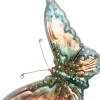 Intratuin kerst ornament vlinder roze / blauw 12,5 x 3 x 8 cm