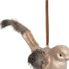 Intratuin kerst ornament vogel wit 10,5 x 5,5 x 6,5 cm