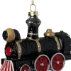 Intratuin kerst ornament Vola locomotief zwart 12 x 4,8 x 10 cm